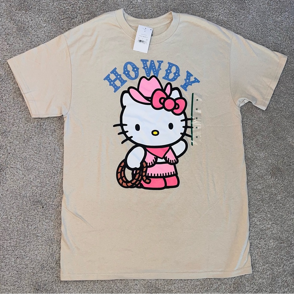 Sanrio Cream Hello Kitty Howdy T-Shirt